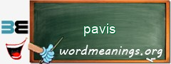 WordMeaning blackboard for pavis